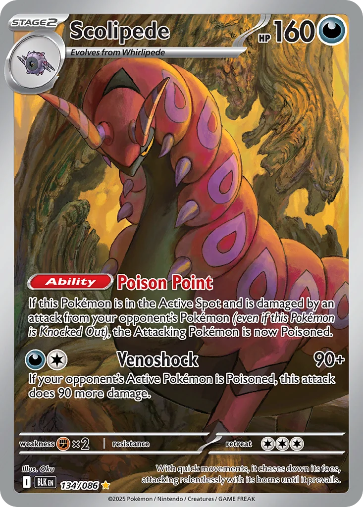 Scolipede 134/086 Illustration rare