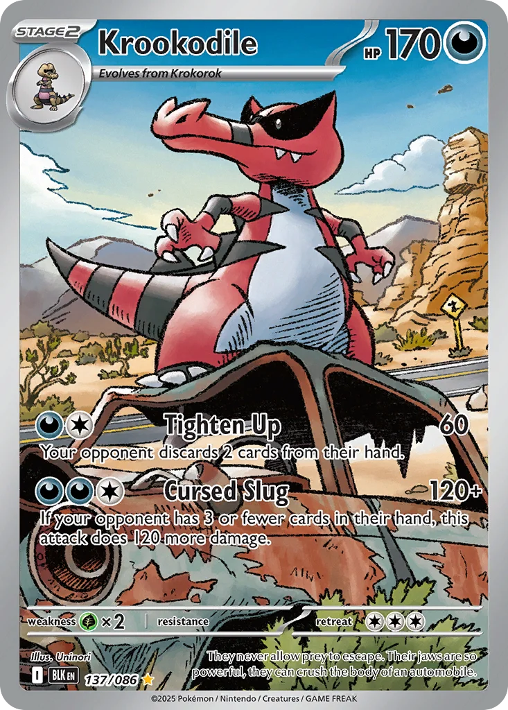 Krookodile 137/086 Illustration rare