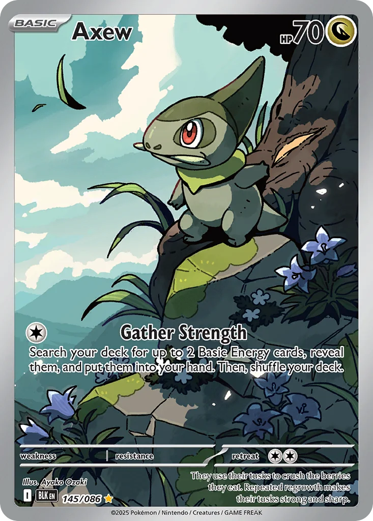 Axew 145/086 Illustration rare