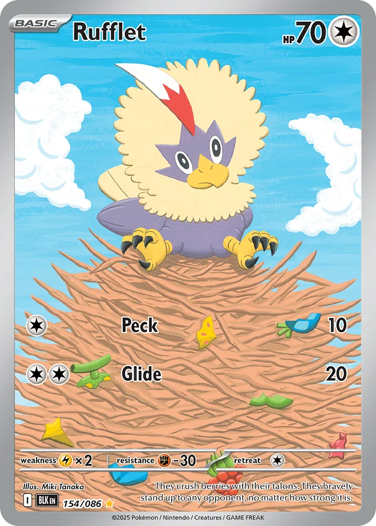 Rufflet 154/086 Illustration rare