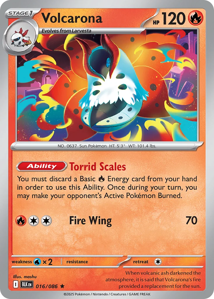 zsv10pt5-16 Volcarona 016/086 Rare