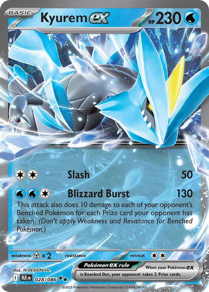 Kyurem ex 028/086 Double rare