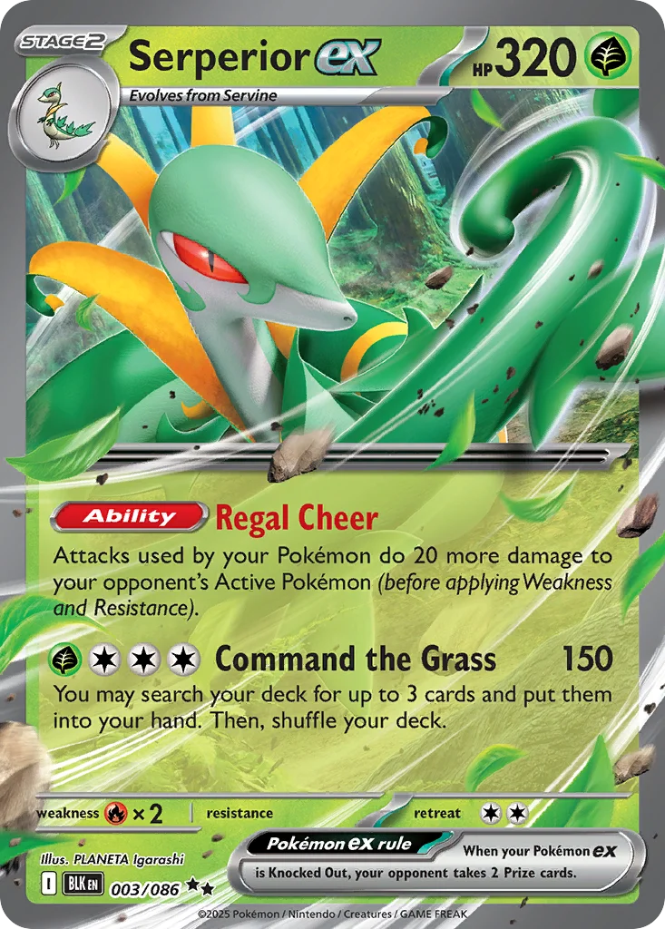 zsv10pt5-3-1 Serperior ex 003/086 Double rare