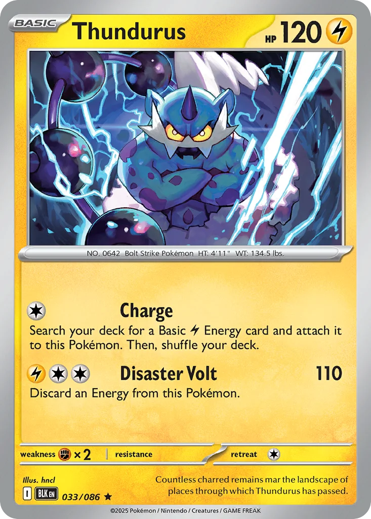 Thundurus 033/086 Rare