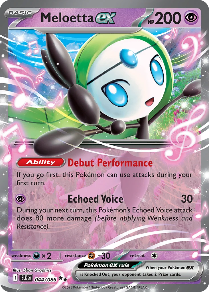 Meloetta ex 044/086 Double rare