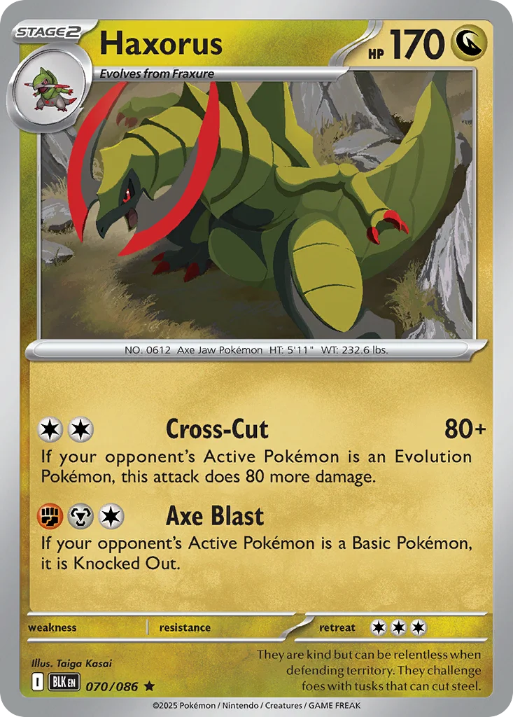 Haxorus 070/086 Rare