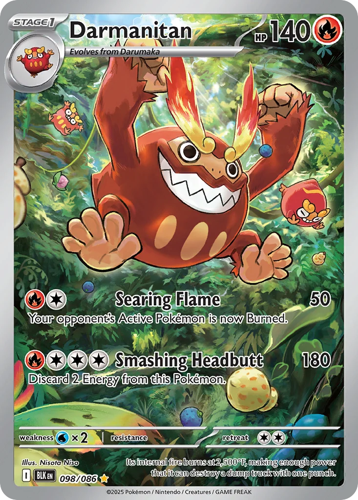 Darmanitan 098/086 Illustration rare