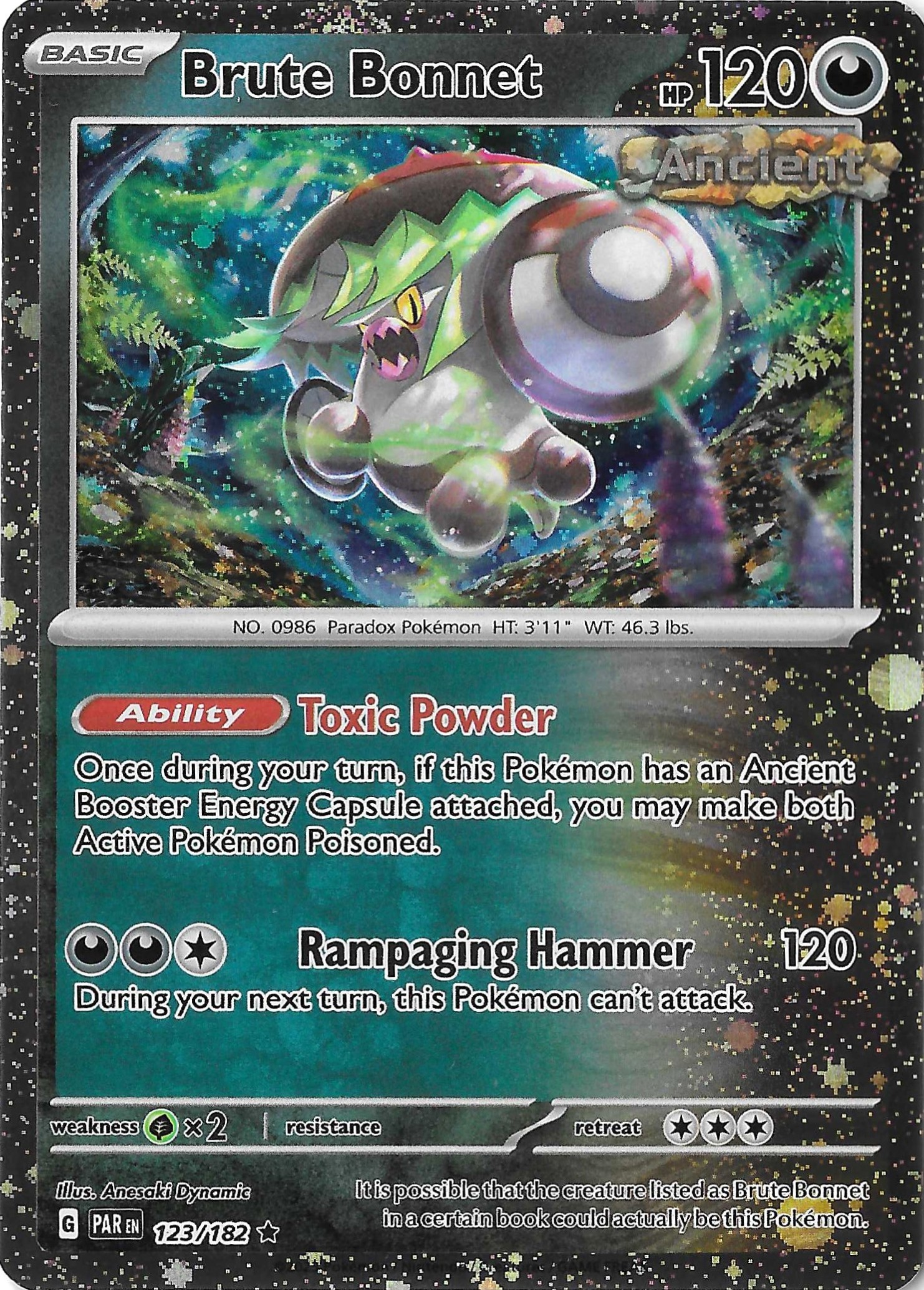 Brute Bonnet 123/182 SV Paradox Rift Cosmos Holo NM