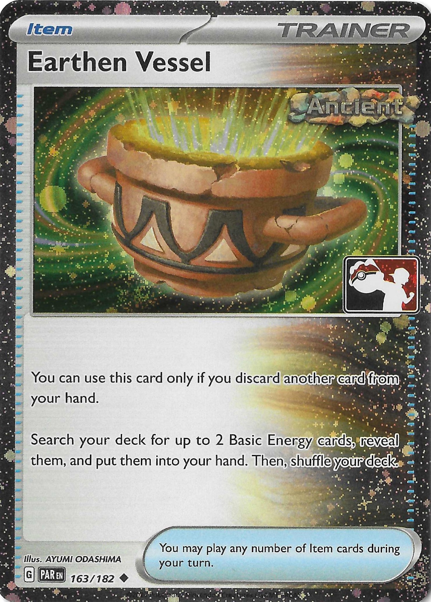 Earthen Vessel 163/182 Cosmo Holo Play! Prize Pack NM
