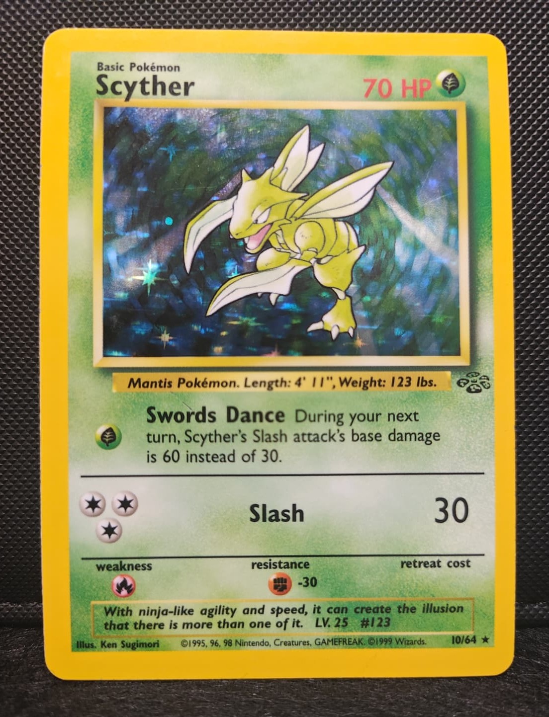 Scyther 10/64 Jungle Unlimited Holo Rare LP