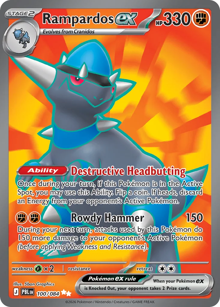 Rampardos ex 100/084 Ultra rare