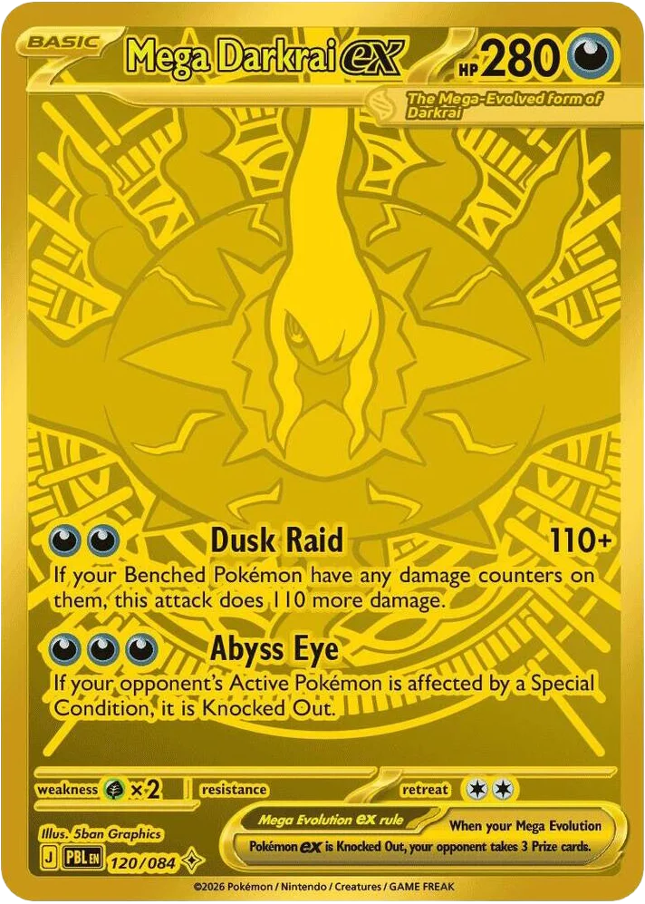 Mega Darkrai ex 120/084 Mega hyper rare