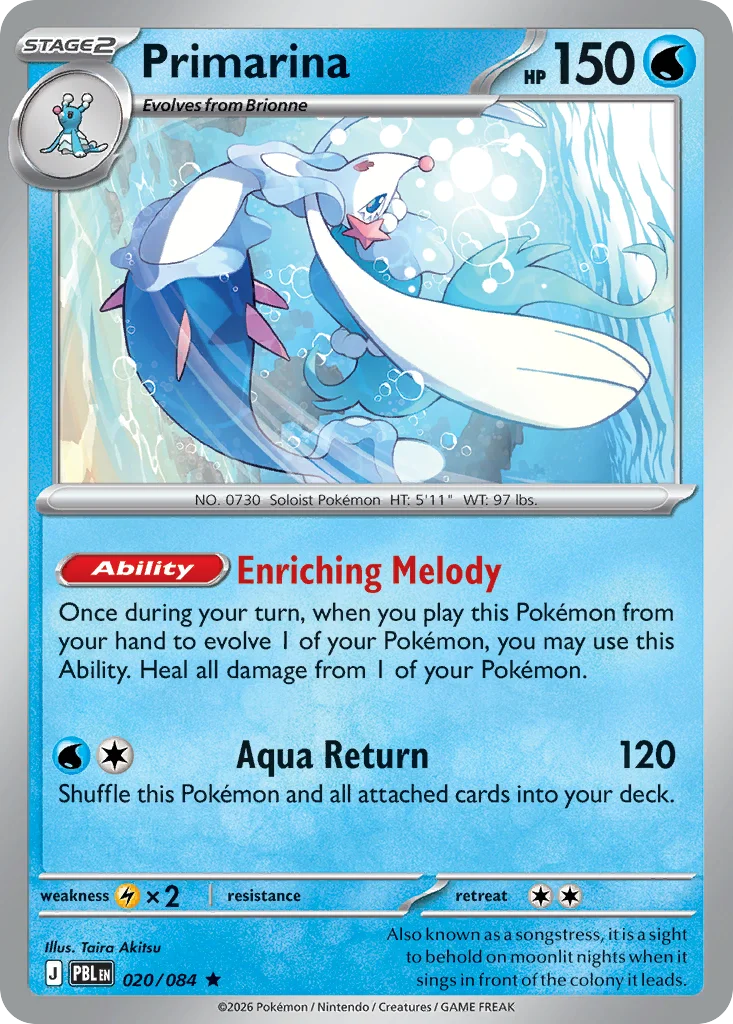 Primarina 020/084 Rare