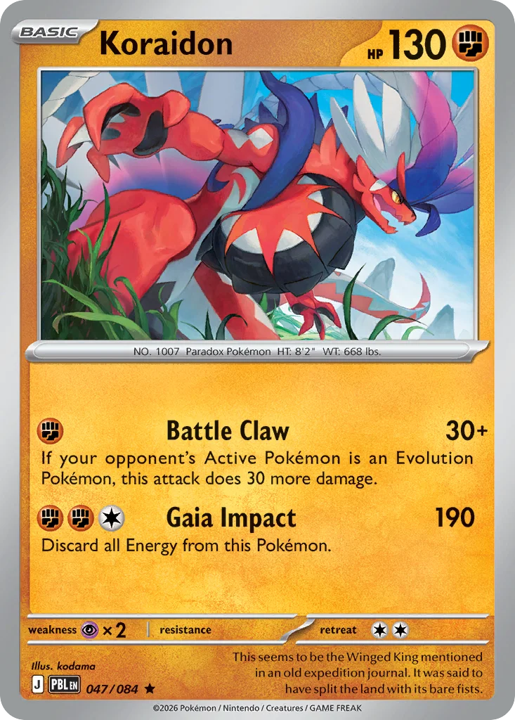 Koraidon 047/084 Rare