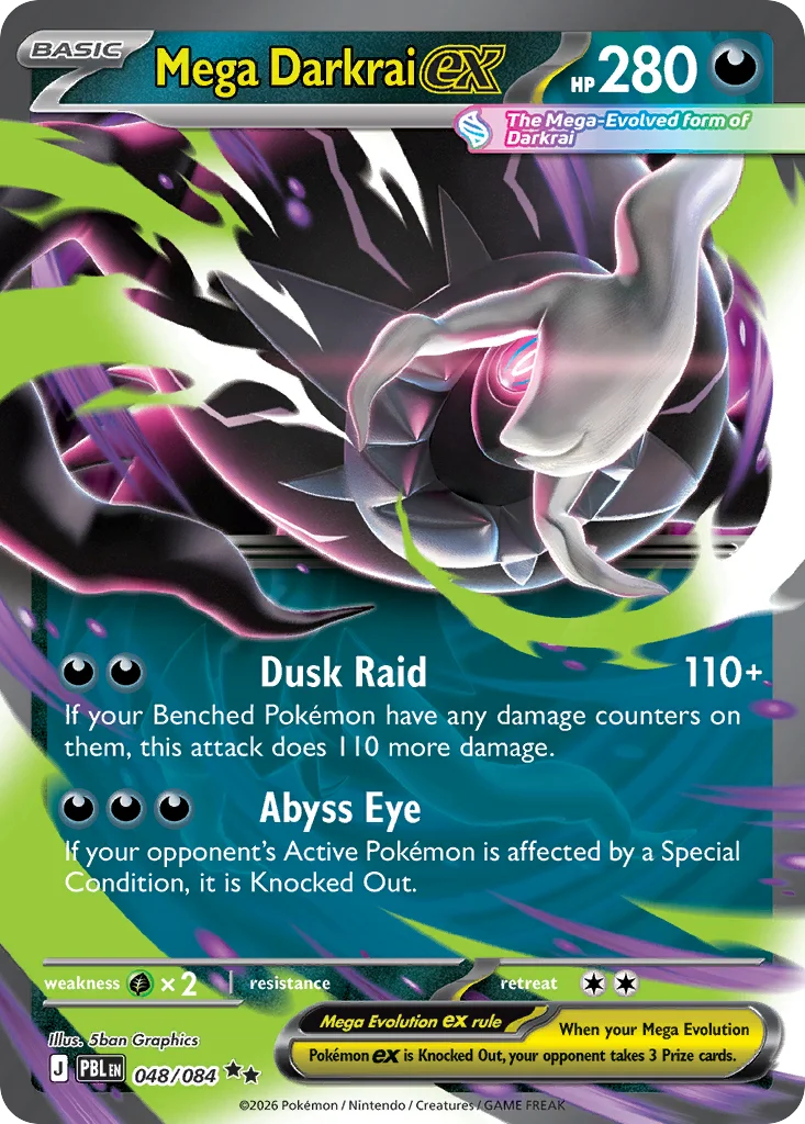 Mega Darkrai ex 048/084 Double rare