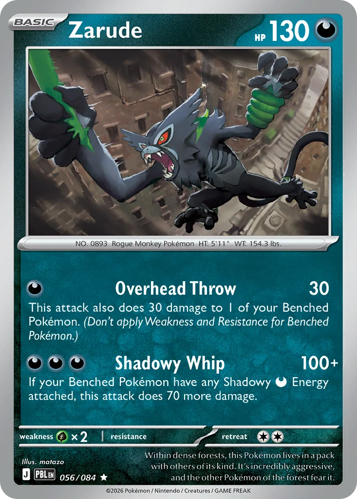 Zarude 056/084 Rare