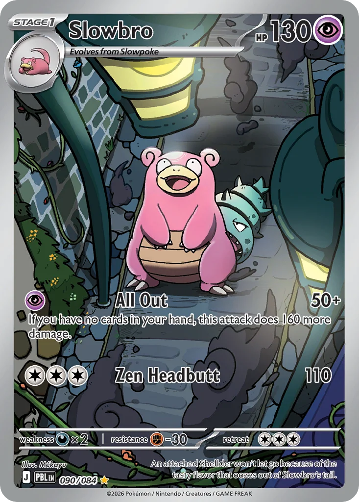me5-90 Slowbro 090/084 Illustration rare