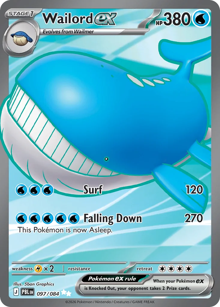 Wailord ex 097/084 Ultra rare