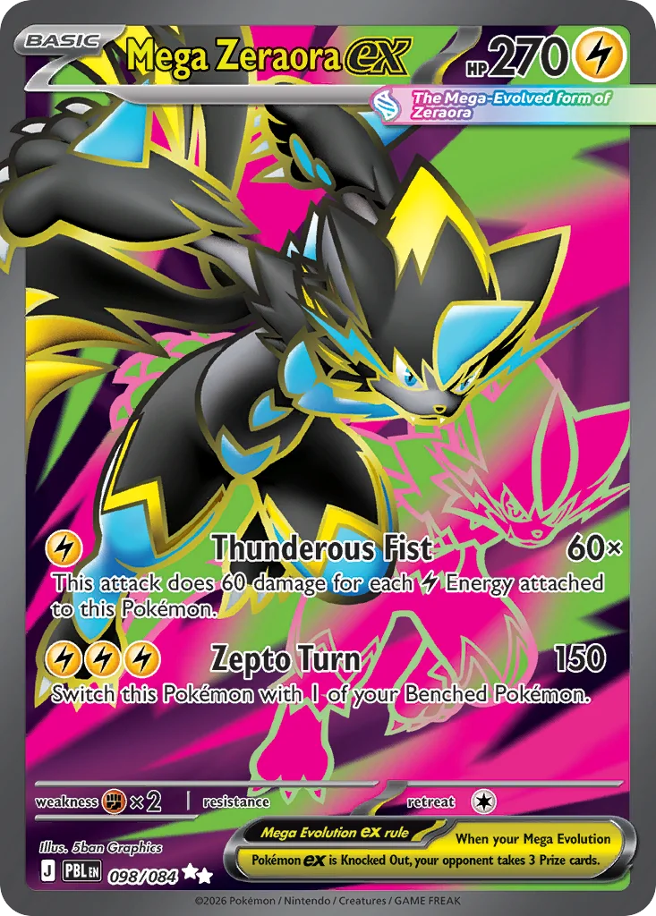 Mega Zeraora ex 098/084 Ultra rare