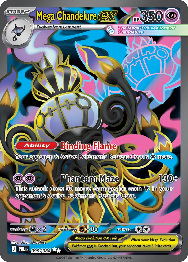 Mega Chandelure ex 099/084 Ultra rare