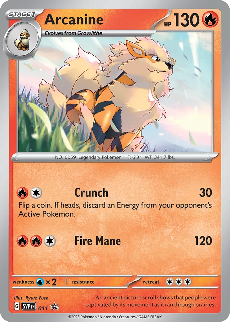 Arcanine 011/088 Promo