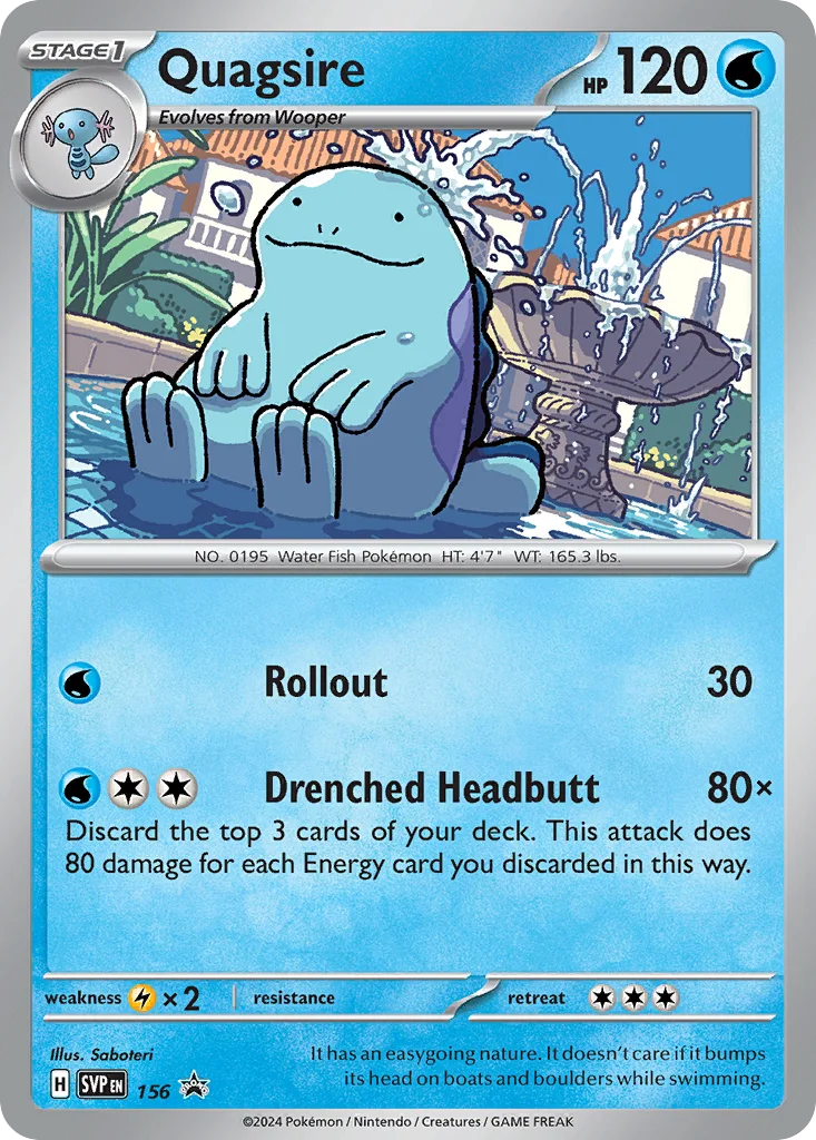 svp-156 Quagsire 156/088 Promo