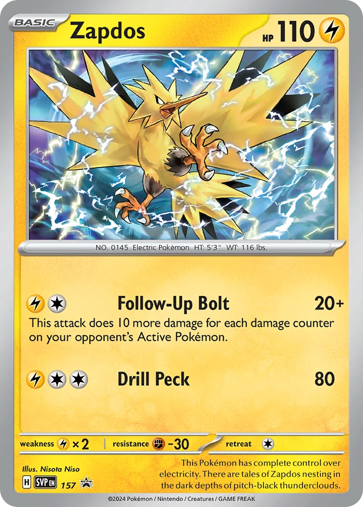 svp-157 Zapdos 157/088 Promo