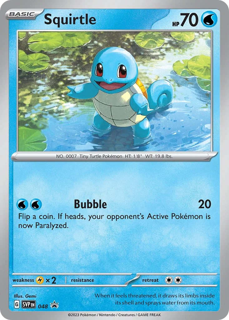 Squirtle 048/088 Promo
