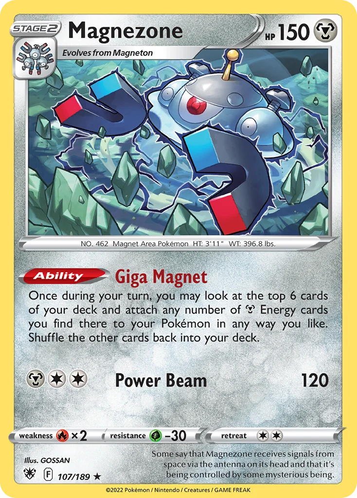 swsh10-107 Magnezone 107/189 Rare holo