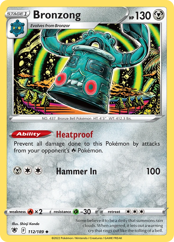 swsh10-112 Bronzong 112/189 Uncommon