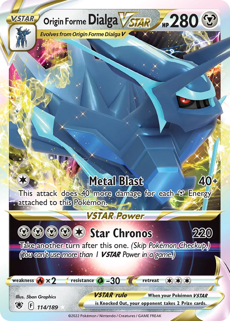 Origin Forme Dialga VSTAR 114/189 Rare holo vstar