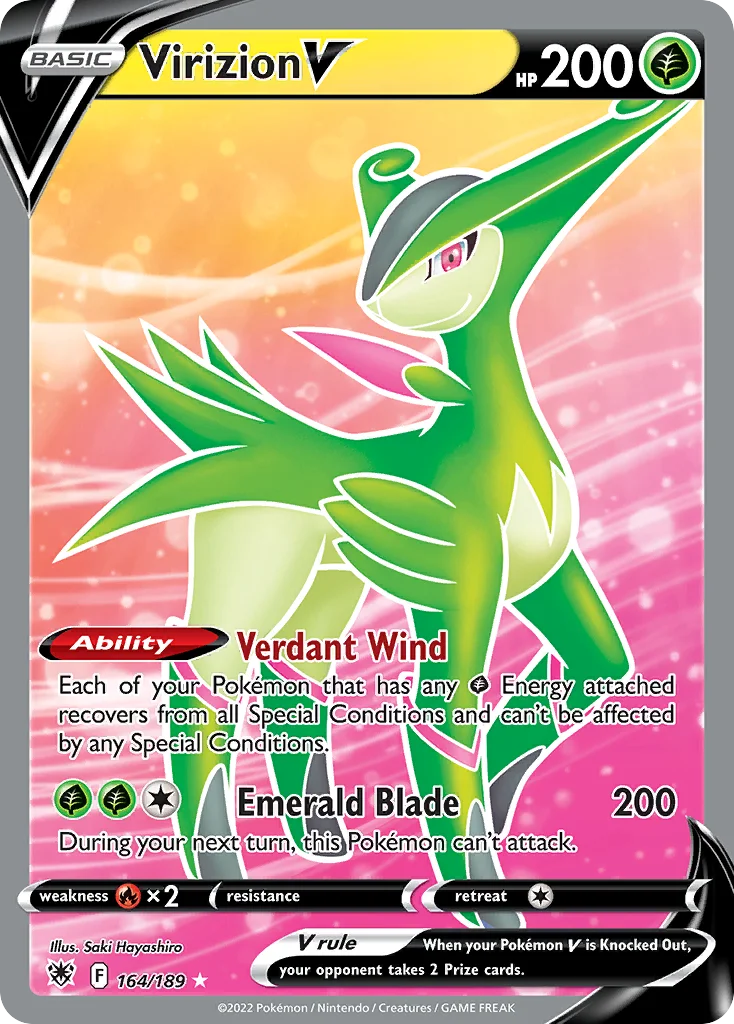 Virizion V 164/189 Rare ultra
