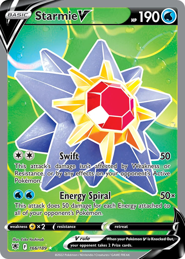 Starmie V 166/189 Rare ultra