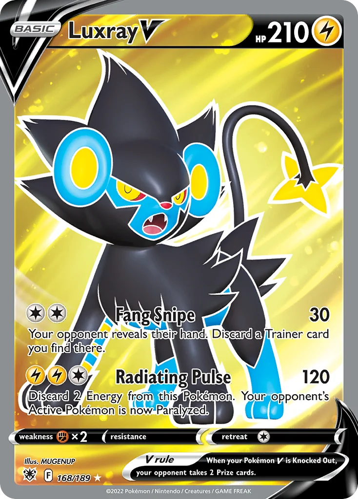 Luxray V 168/189 Rare ultra
