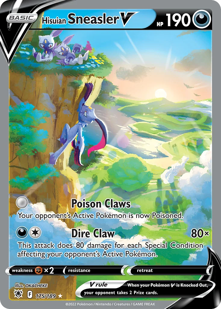 Hisuian Sneasler V 175/189 Rare ultra