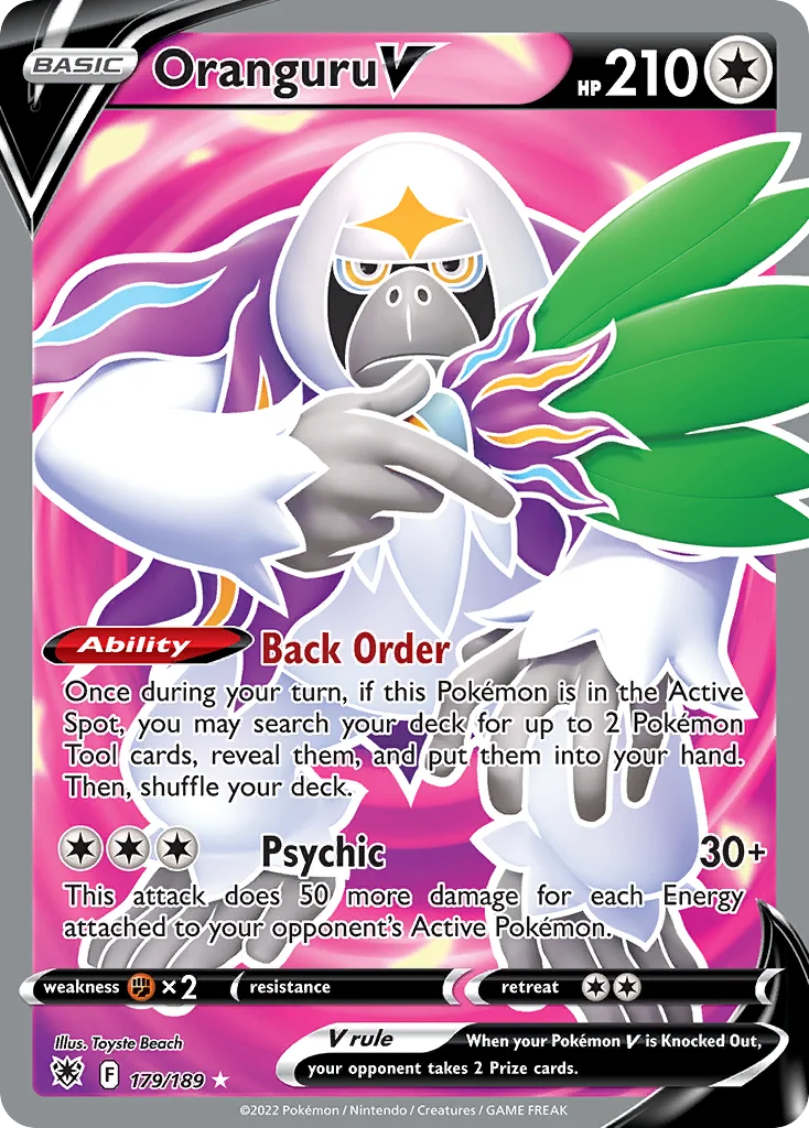 Oranguru V 179/189 Rare ultra