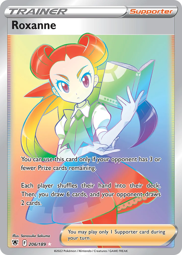 swsh10-206 Roxanne 206/189 Rare rainbow
