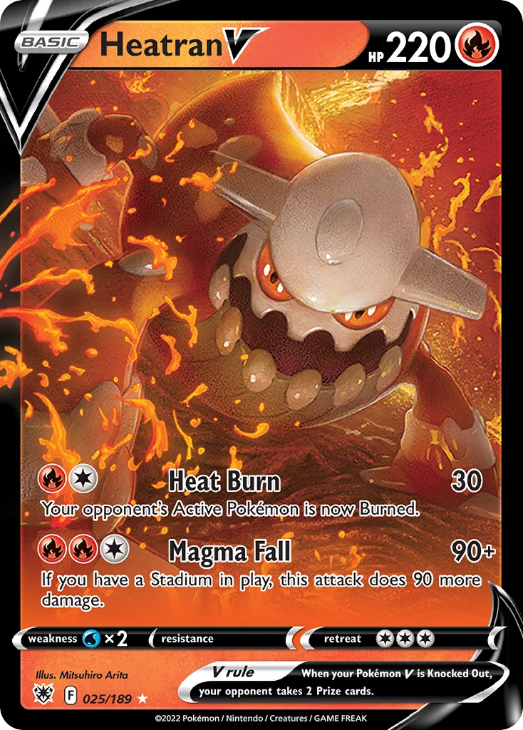 Heatran V 025/189 Rare holo v