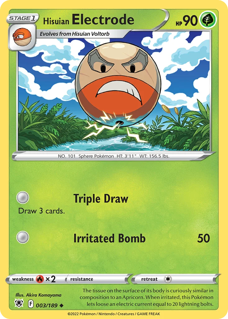 Hisuian Electrode 003/189 Uncommon
