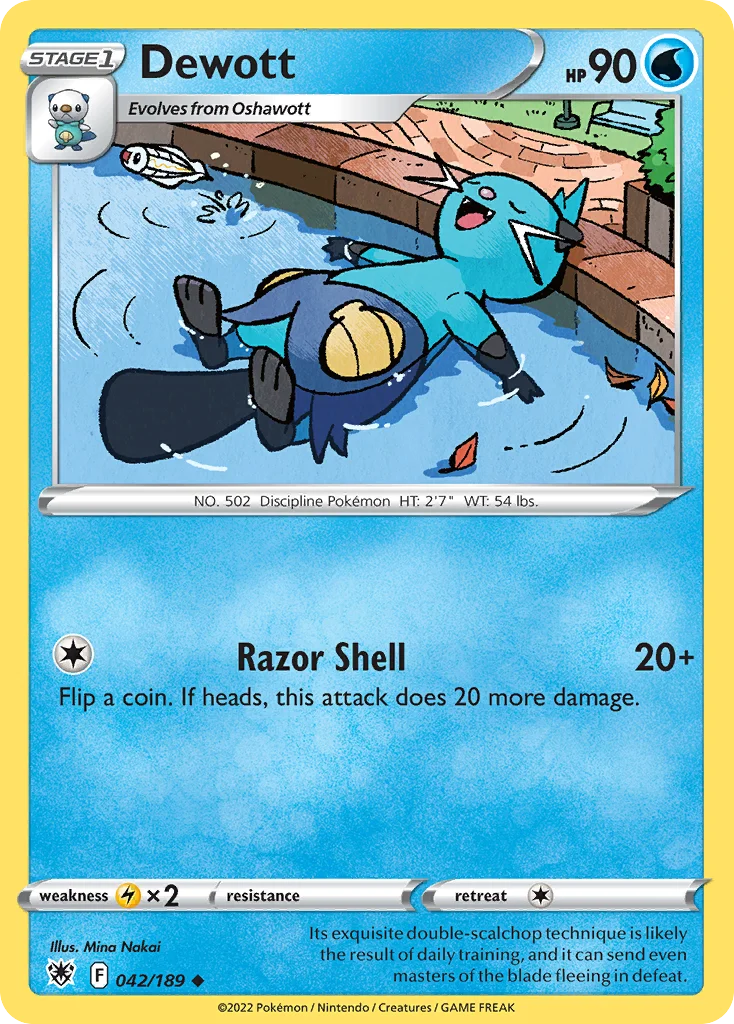 swsh10-42 Dewott 042/189 Uncommon