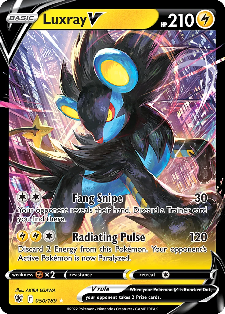 swsh10-50 Luxray V 050/189 Rare holo v