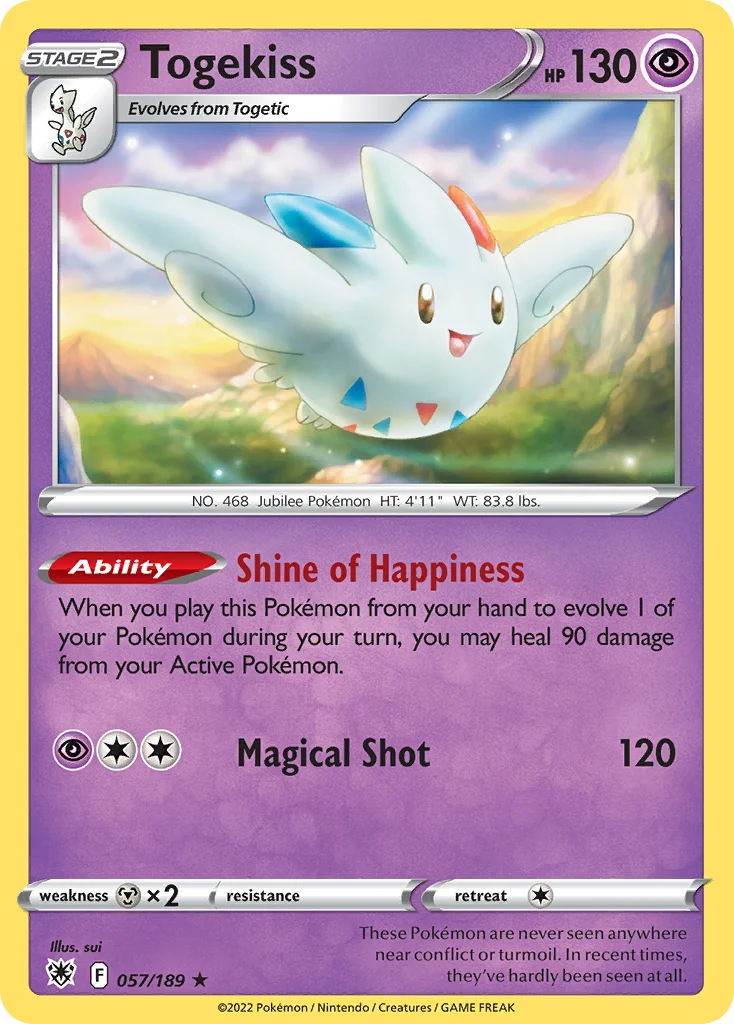 swsh10-57 Togekiss 057/189 Rare holo