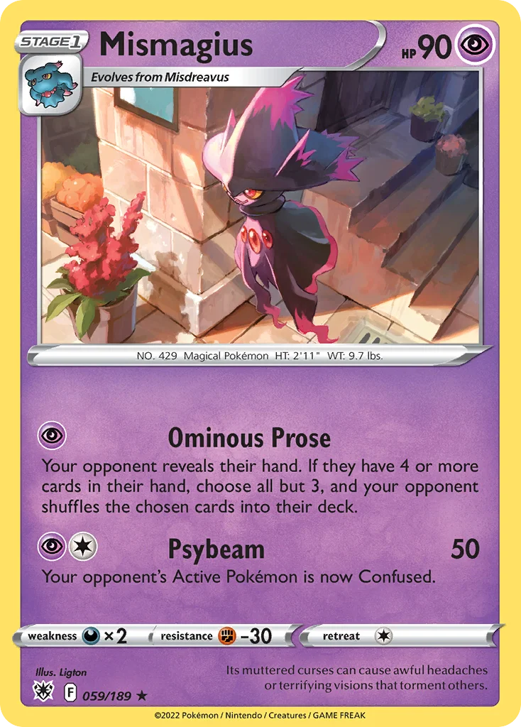 swsh10-59 Mismagius 059/189 Rare