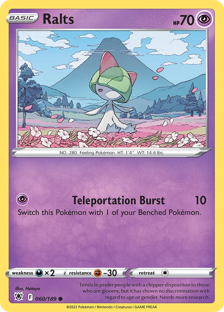 swsh10-60 Ralts 060/189 Common