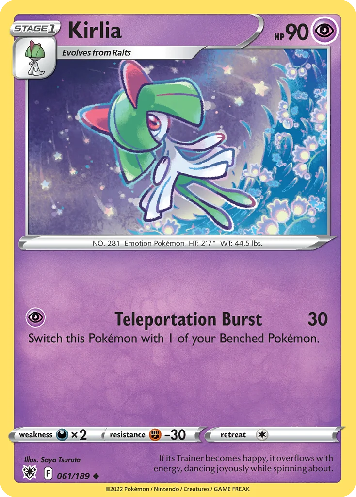 swsh10-61 Kirlia 061/189 Uncommon