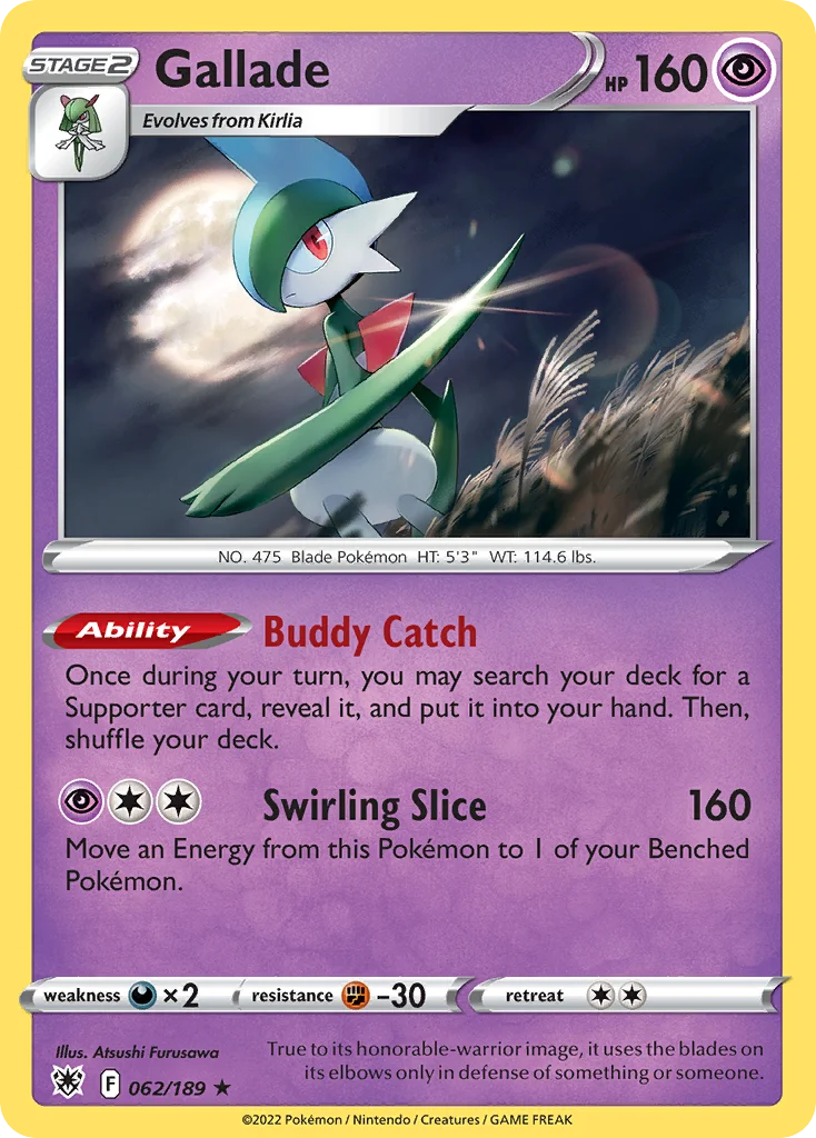 Gallade 062/189 Rare holo
