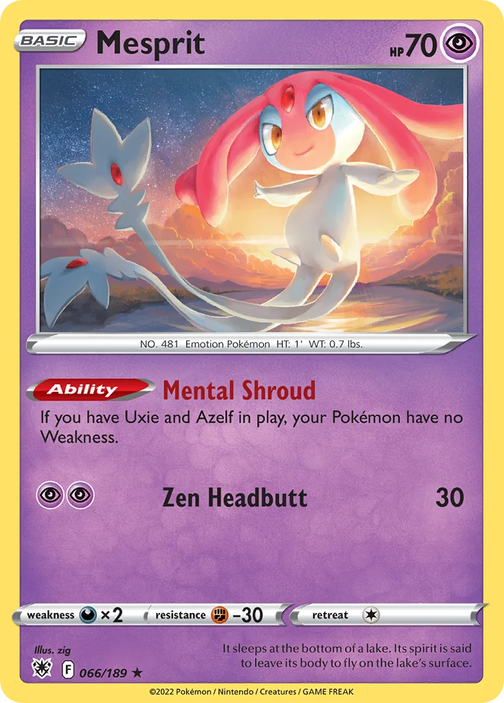 Mesprit 066/189 Rare holo
