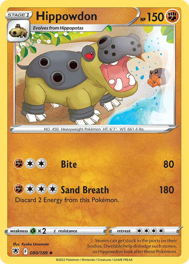 swsh10-80 Hippowdon 080/189 Uncommon