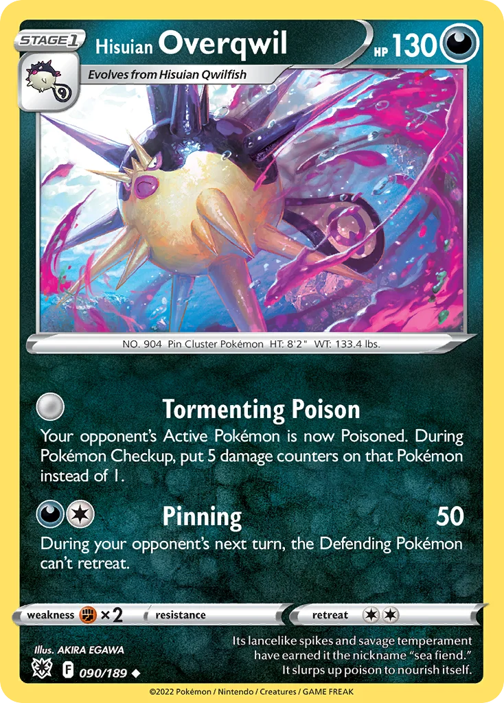 Hisuian Overqwil 090/189 Uncommon