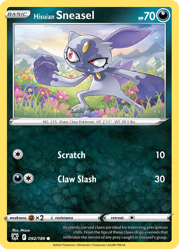 Hisuian Sneasel 092/189 Common